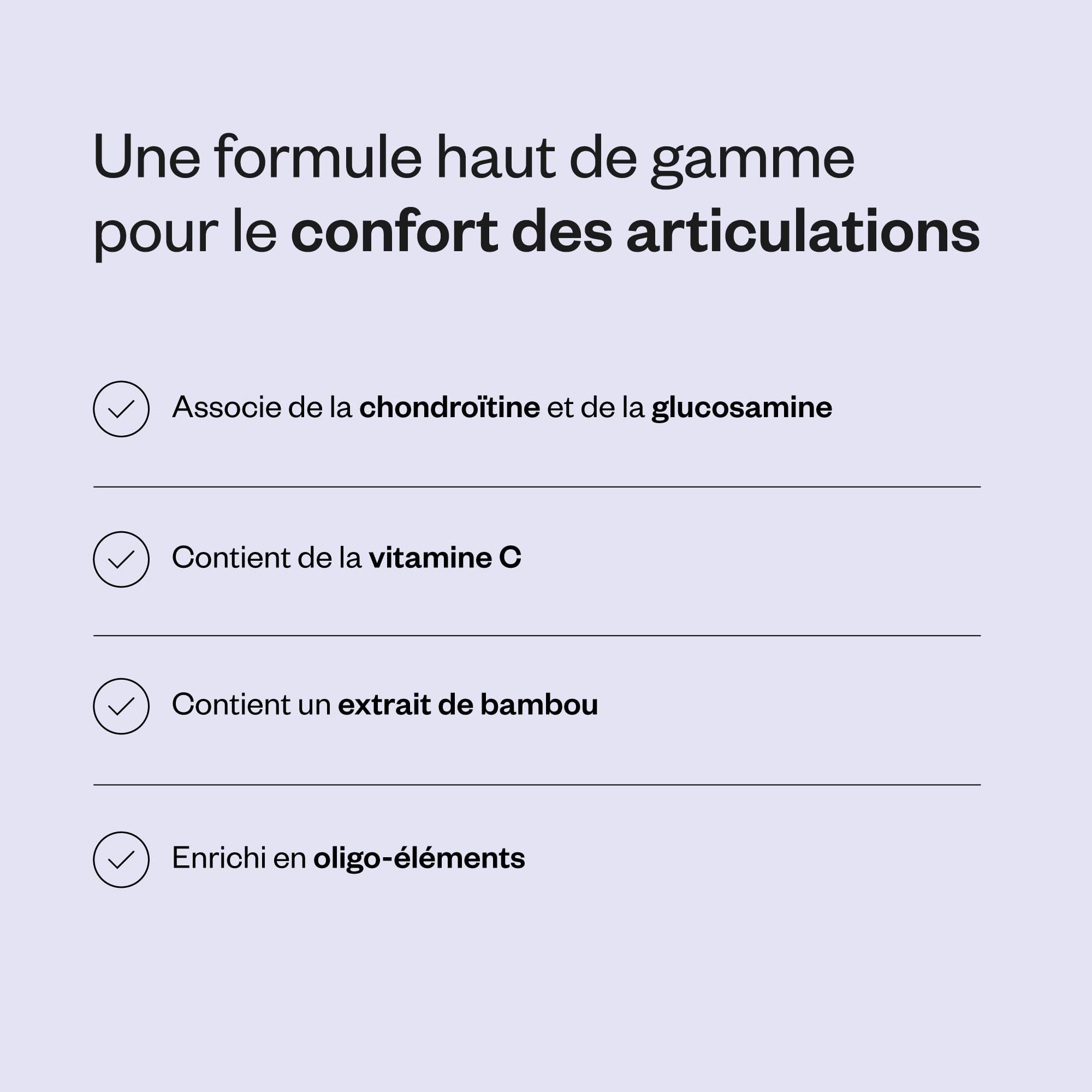 Confort Articulations - Vitamine C - Extrait de Bambusa Vulgaris - Contribue à la Santé des OS, des Muscles et des Articulations - Sans Gluten - SuperSmart