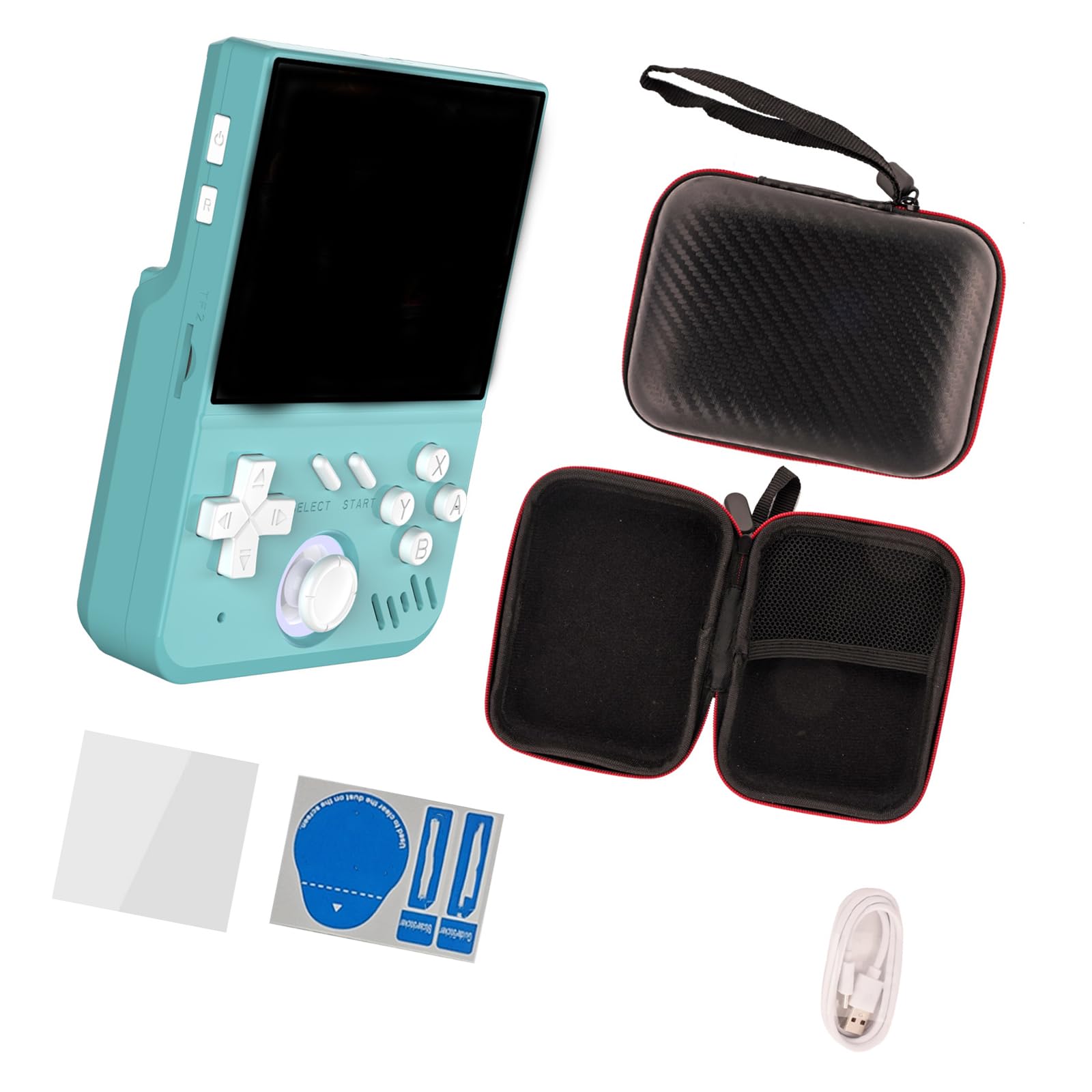 Source Handheld Gaming Systems - Pantalla digital portátil de 64 GB, diseño retro, almacenamiento precargado, para viajes, entretenimiento, alta resolución, retro, fuente abierta
