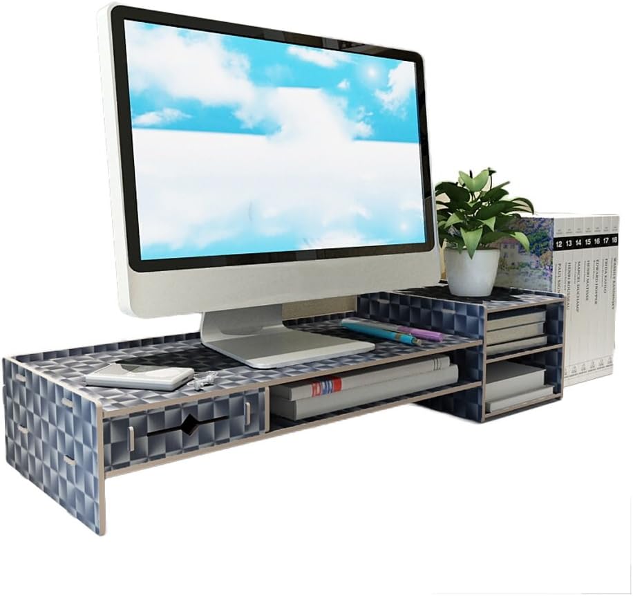 Amazon.co.jp Wooden Office Computer Monitor Lifter Base Stand, Desktop