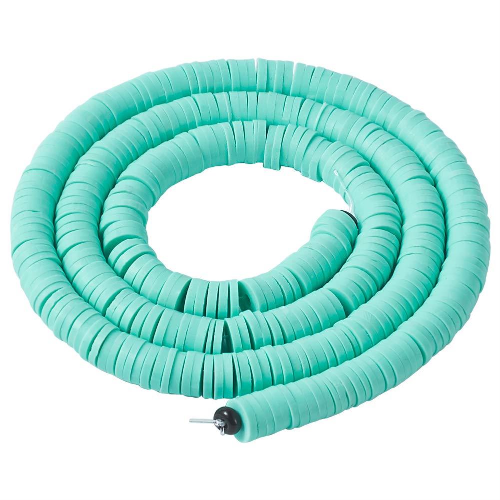 380-400 Perline Piatte Rosse In Argilla Polimerica – 6mm – Rotonde Heishi Fatte A Mano – Per Gioielli Fai Da Te, Bracciali, Collane