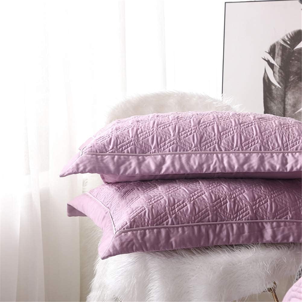 3ピース 無地 コットン ベッドカバー ソフト シルキー キルト ベッドカバー 枕カバー クイーン ベッドカバー 掛け布団セット パ