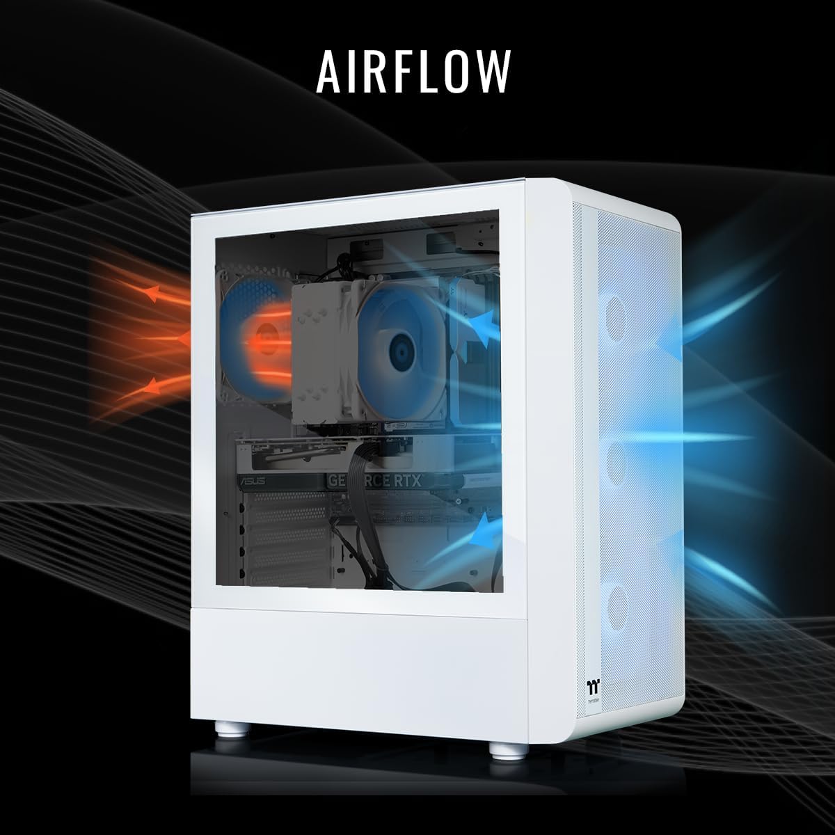 Thermaltake LCGS Quartz 7660 Gaming Desktop (AMD Ryzen™ 5 7600X, 16GB 6000MT/s DDR5 RGB Memory, NVIDIA GeForce® RTX 5060, 1TB NVMe M.2, WiFi, Windows 11) S2QT-B65K-560-LCS