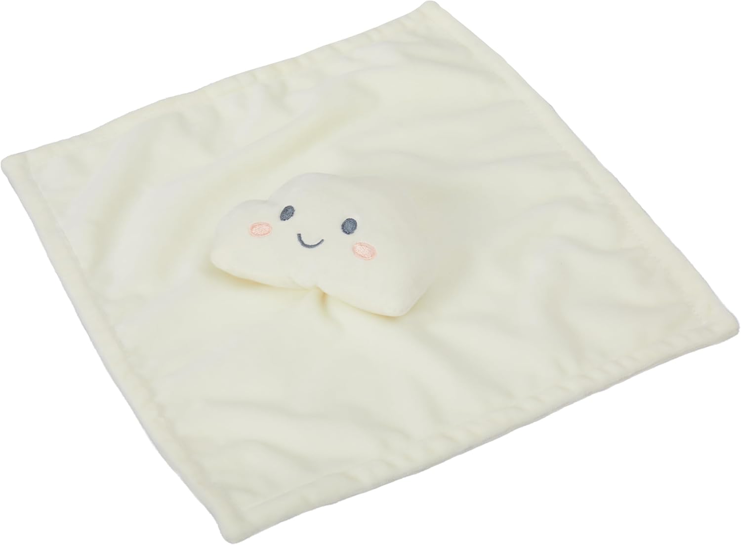C.R. Gibson Little Hugs Cloud Minky Fabric Moon Lovey Blanket for Babies, 12.5" x 12.5", Multicolor