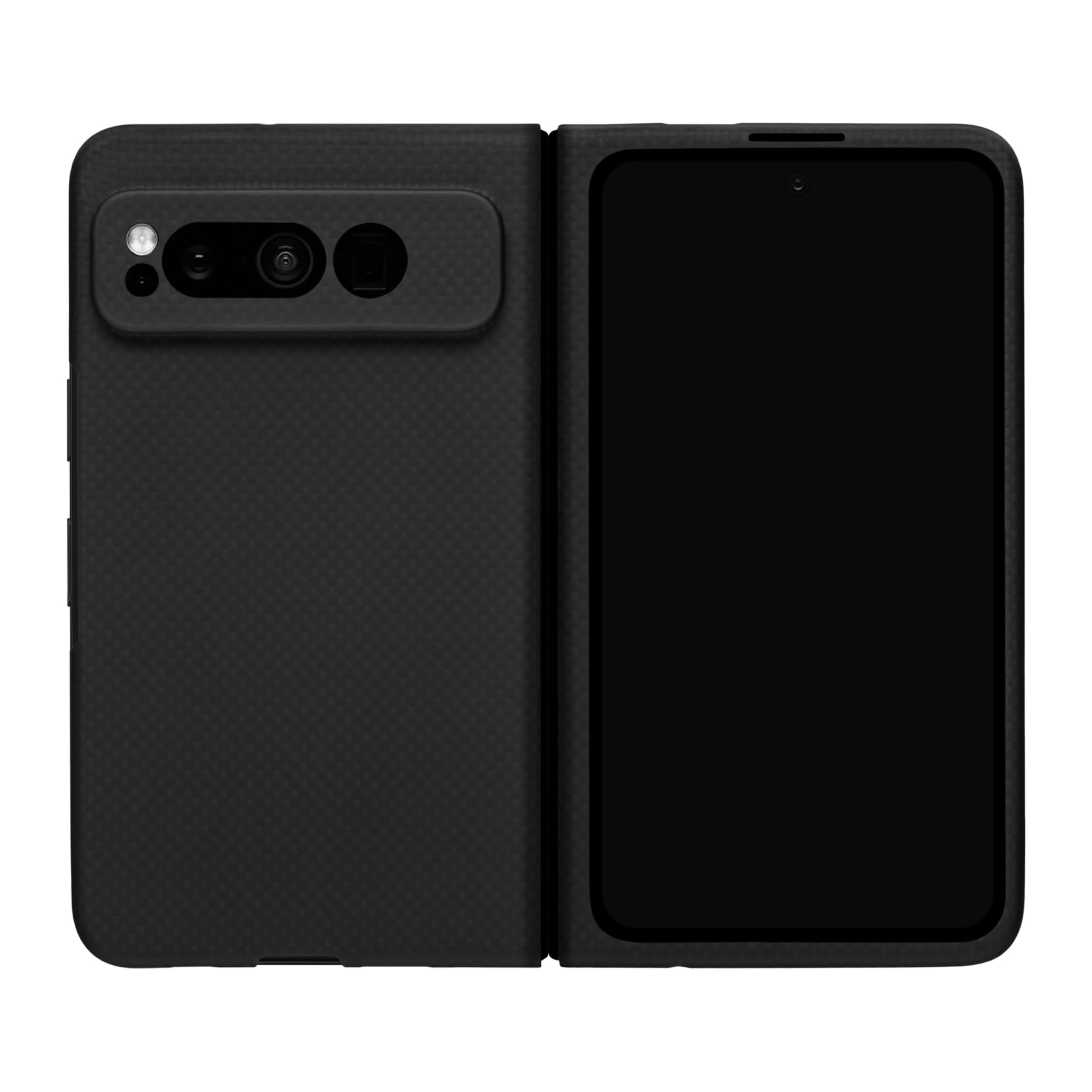 Latercase - Cover per Pixel 9 Pro Fold, blu mezzanotte, robusta, fibra aramidica sottile da 0,6 mm, 10 g, taglio laser di precisione, protezione completa della fotocamera, finitura opaca antiscivolo