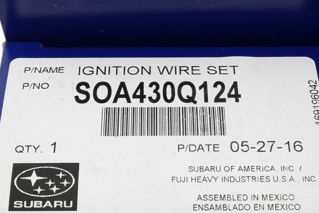 Subaru 2005-2011 Forester Legacy Outback Impreza OEM Spark Plug Wire Set SOA430Q124 Genuine OEM