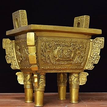 銅製 仏鼎 方鼎香炉 装飾品 工芸品 置物 銅器 楚大鼎 香炉 三足鼎 開業 家 置物 工芸品 - メルカリ