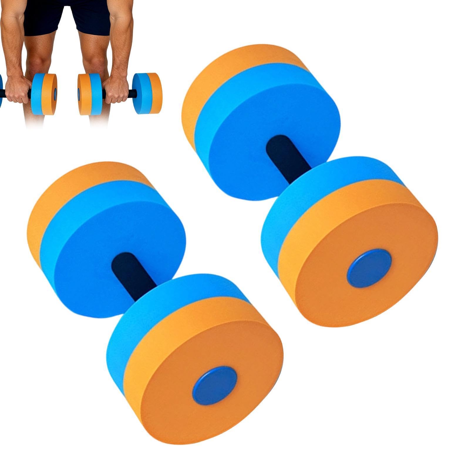 Set Di 2 Manubri Acquagym Piscina, Pesis Acqua Fitness EVA Ad Alta Densità, Bilanciere Acqua Per Esercizi Aerobici, Attrezzature Sportive Waters Per Bambini Adulti Uomini Donne