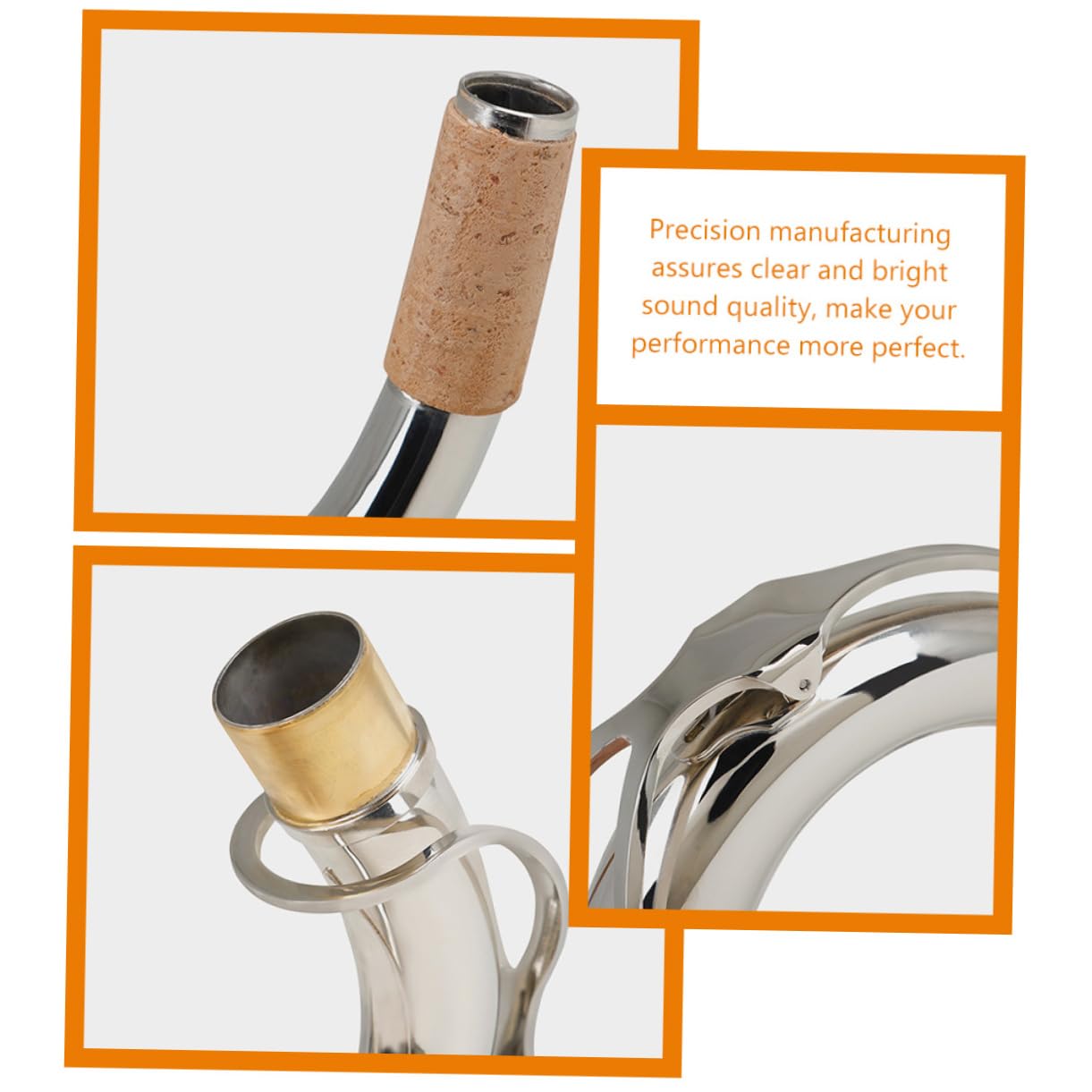VICASKY Mástil De Saxofón Tenor Cuello Curvo De Latón Reemplazo Para Saxofón Si Bemol De Accesorio Soprano