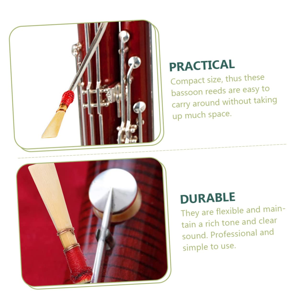 FAVOMOTO Sets Beginner to Pro Bassoon Set c Key Bassoon Accessory Compact Design Pcs