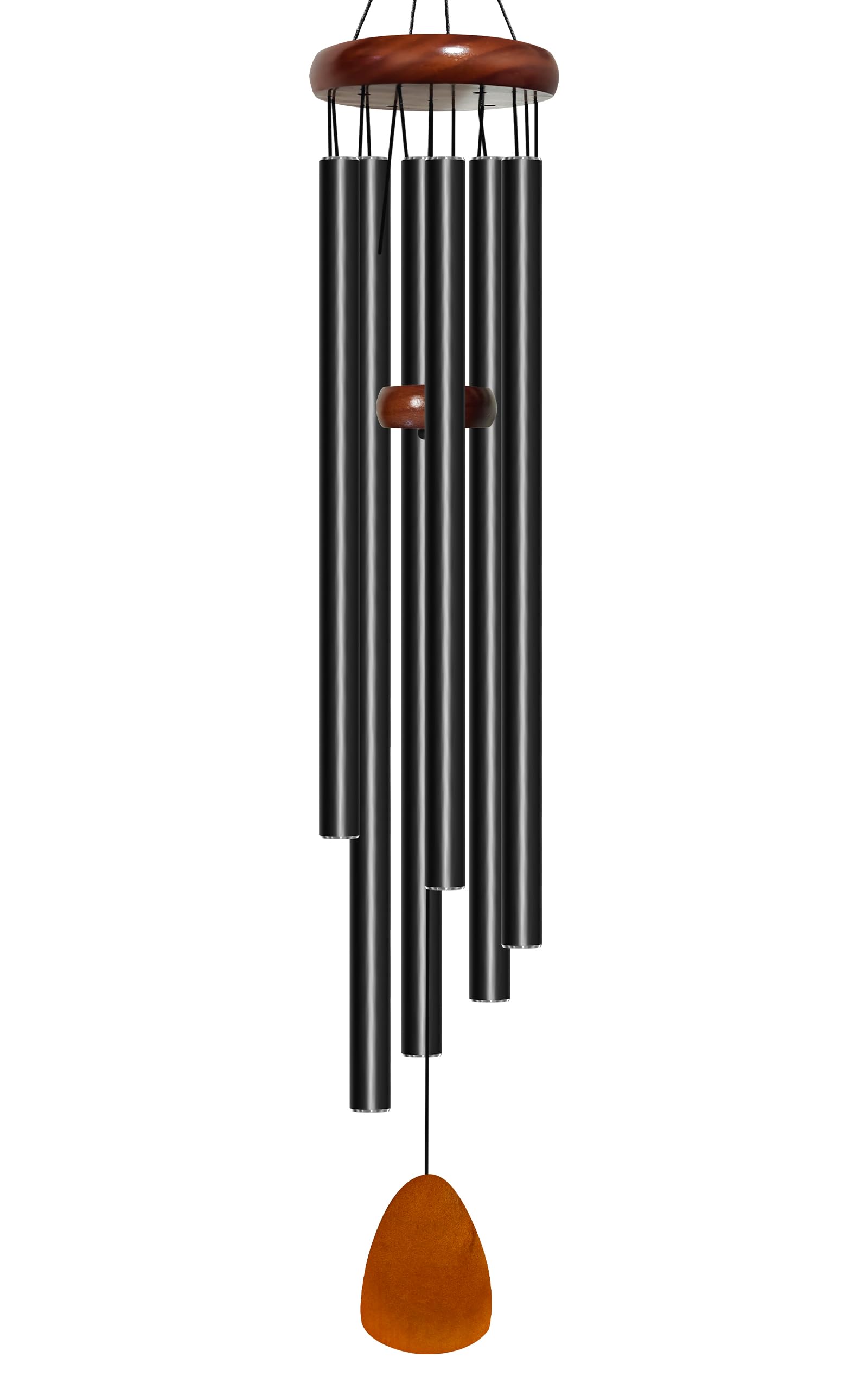 Wind Chimes for Outside Deep Tone, 50 inch Large Wind Chimes, 6 Heavy Duty Tubes Aluminium Metal Extra Large Wind Chime, Decoration for Garden, Patio, Yard, Gift for Mother's Day(Waterdrop)