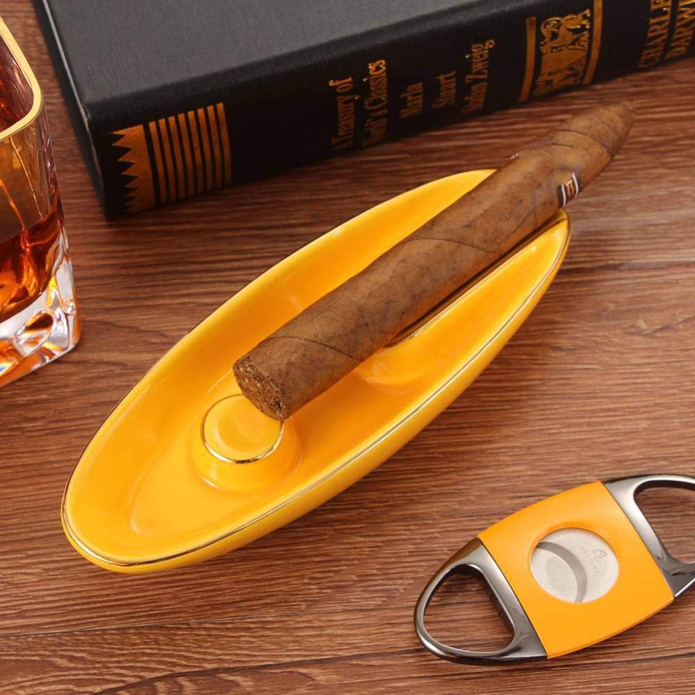 Buy Galiner Cigar Ashtray Portable Boat Shape 1 Holder Ash Tray Outdoor