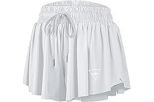 iuogongzi 2 in 1 Flowy Running Shorts