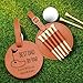 EDSG Personalized Leather Golf Tee Holder Bag Tag with 5 Tees Golf Club Labels Personalized Tee Bag Pouch Unique Gifts for Men Dad Father Grandpa Uncle(Design 3)