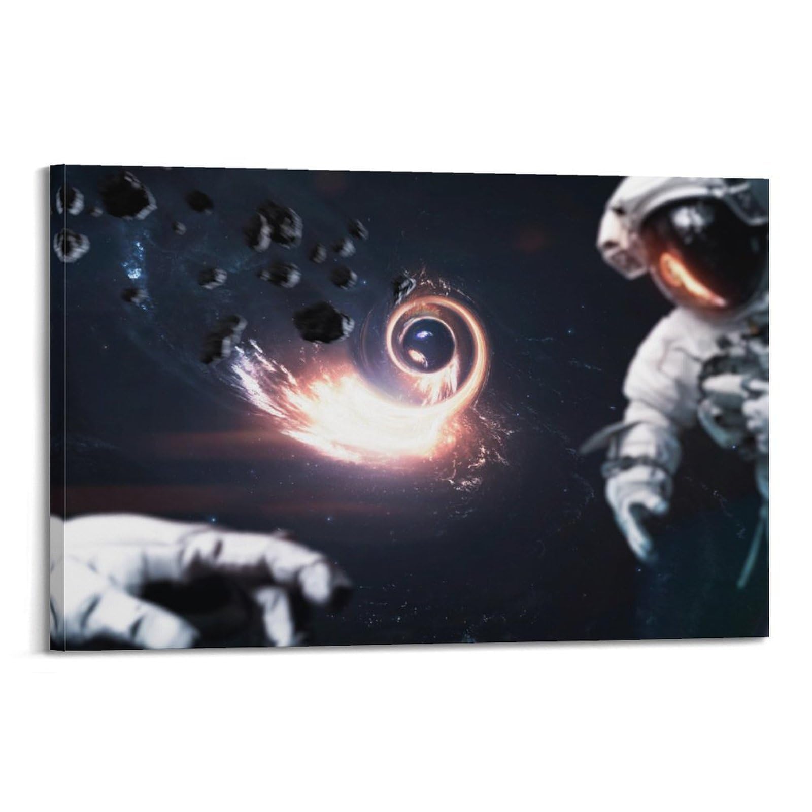 OKAHYS Wormhole Black Hole Space Poster Decorative Painting Canvas Wall Artworks Picture 08x12inch(20x30cm)