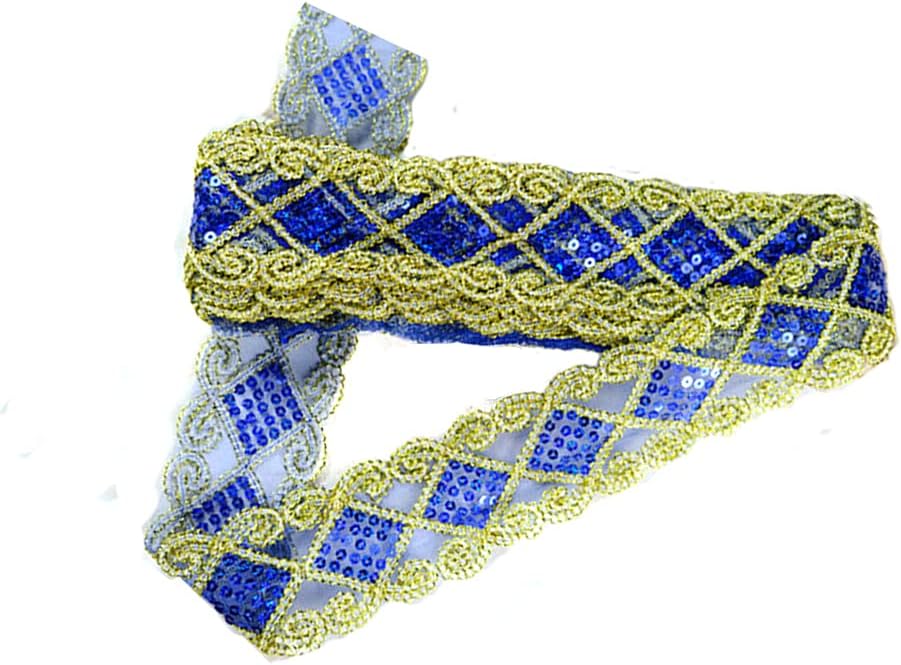 levylisa 10 Yards Beaded Lace Trim Sequins Lace Mesh Trim Lace Ribbon Applique Sewing Craft Supplies (Silver)