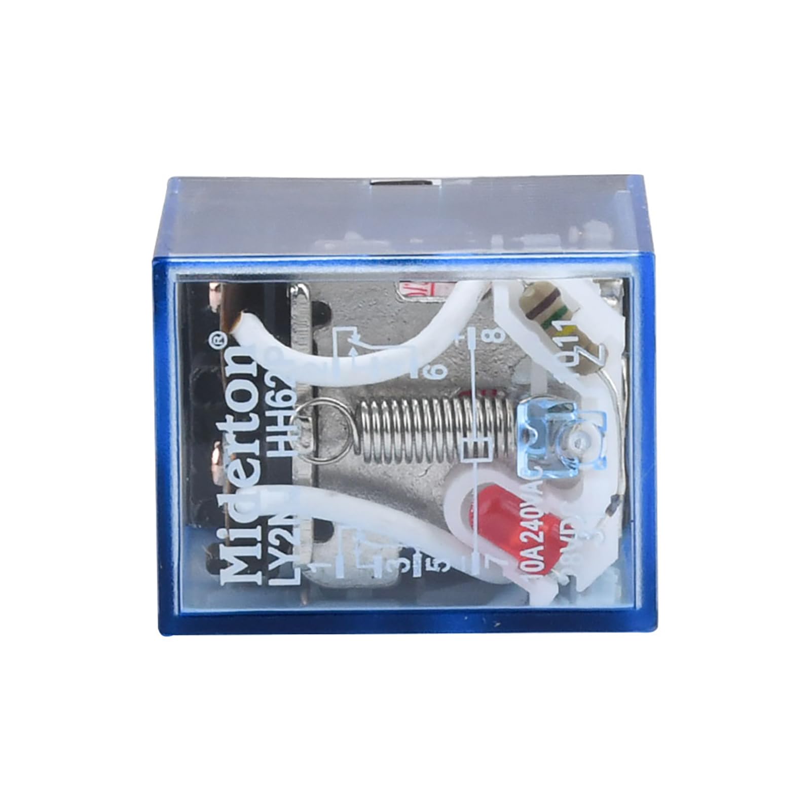 Aideepen 4 pezzi LY2NJ Relè+Basi, AC 220 V Bobina 8 pin 10A 240 V Relè di potenza DPDT Lampada LED