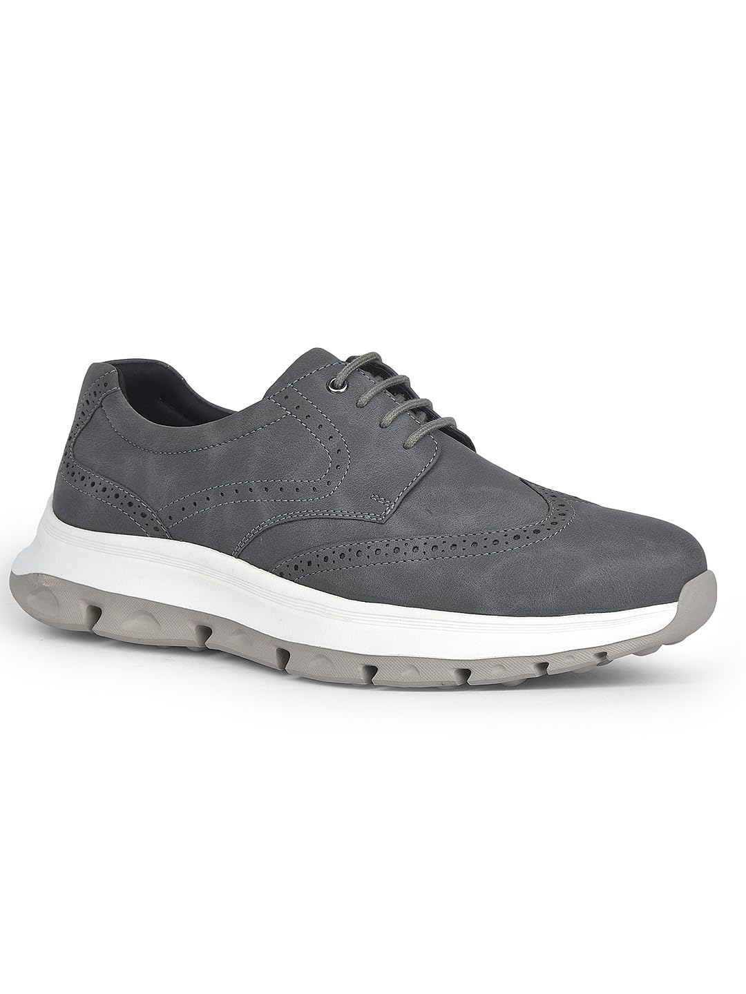 Bata Men Casual Lace-Up Derby Shoes - Gray Grey - Image 1