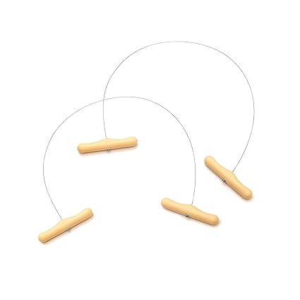 Cheese Cutter with Wire 2 Pcs - Cheese Slicer Wire 17.7 Inch - Slicers/Strings for Block Cheese with Handles, Stainless Steel