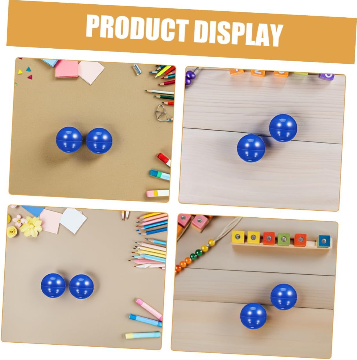 MAGICLULU 20pcs Blue Plastic Bingo Balls Hollow Raffle Spheres for Prize Draws Party Games and Event Activities Fun Game Props for Group Divisions and Easy Prize Distribution