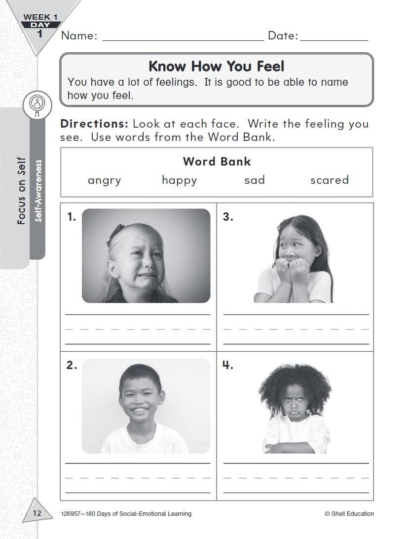 180 Days: Social-Emotional Learning for 1st Grade Practice Workbook for Classroom and Home, Cool and Fun Practice Created by Teachers (180 Days of Practice) - Image 5