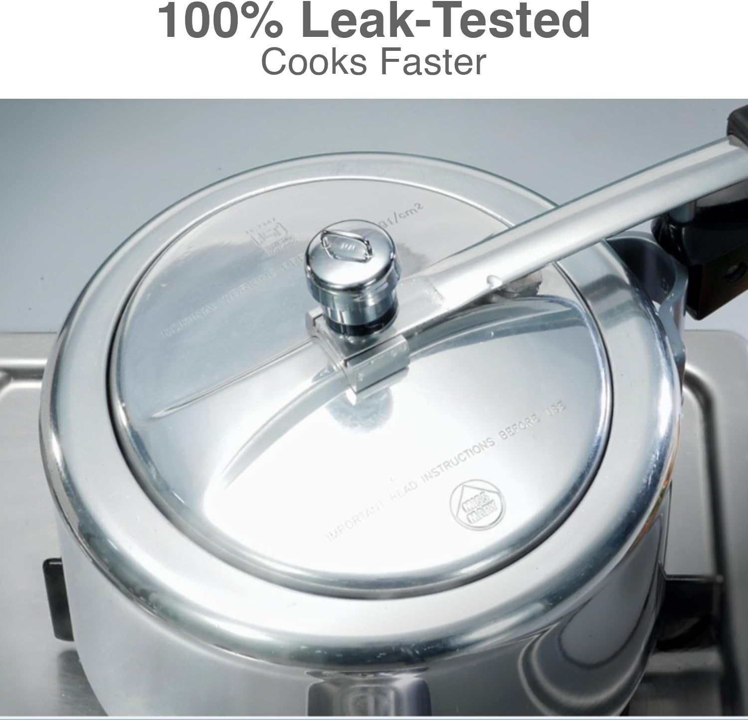 Hawkins 3 Litre Miss Mary Pressure Cooker, Wide Body, Induction Compatible Inner Lid Cooker, Silver (IMM3W)