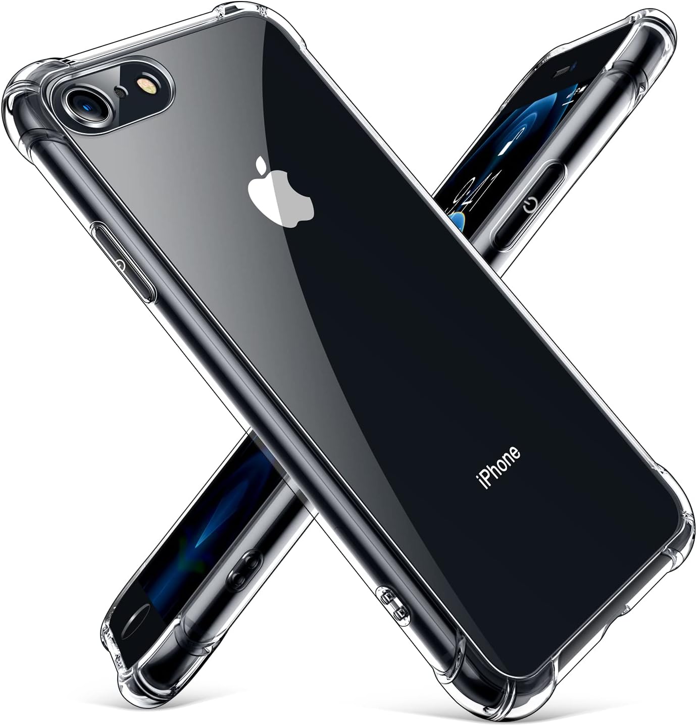 CANSHN Clear Designed for iPhone SE 3/2 (2022/2020 Edition