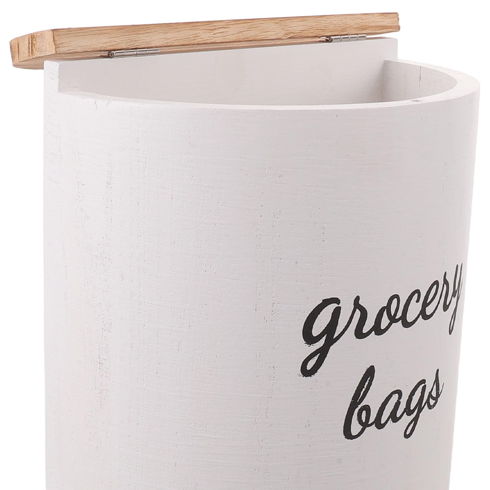 Organizador de Bolsas de Basura de Madera: Caja de Almacenamiento de Pared - Soporte rústico para Bolsas de plástico de supermercado - para Usar en la despensa de la Cocina o en el