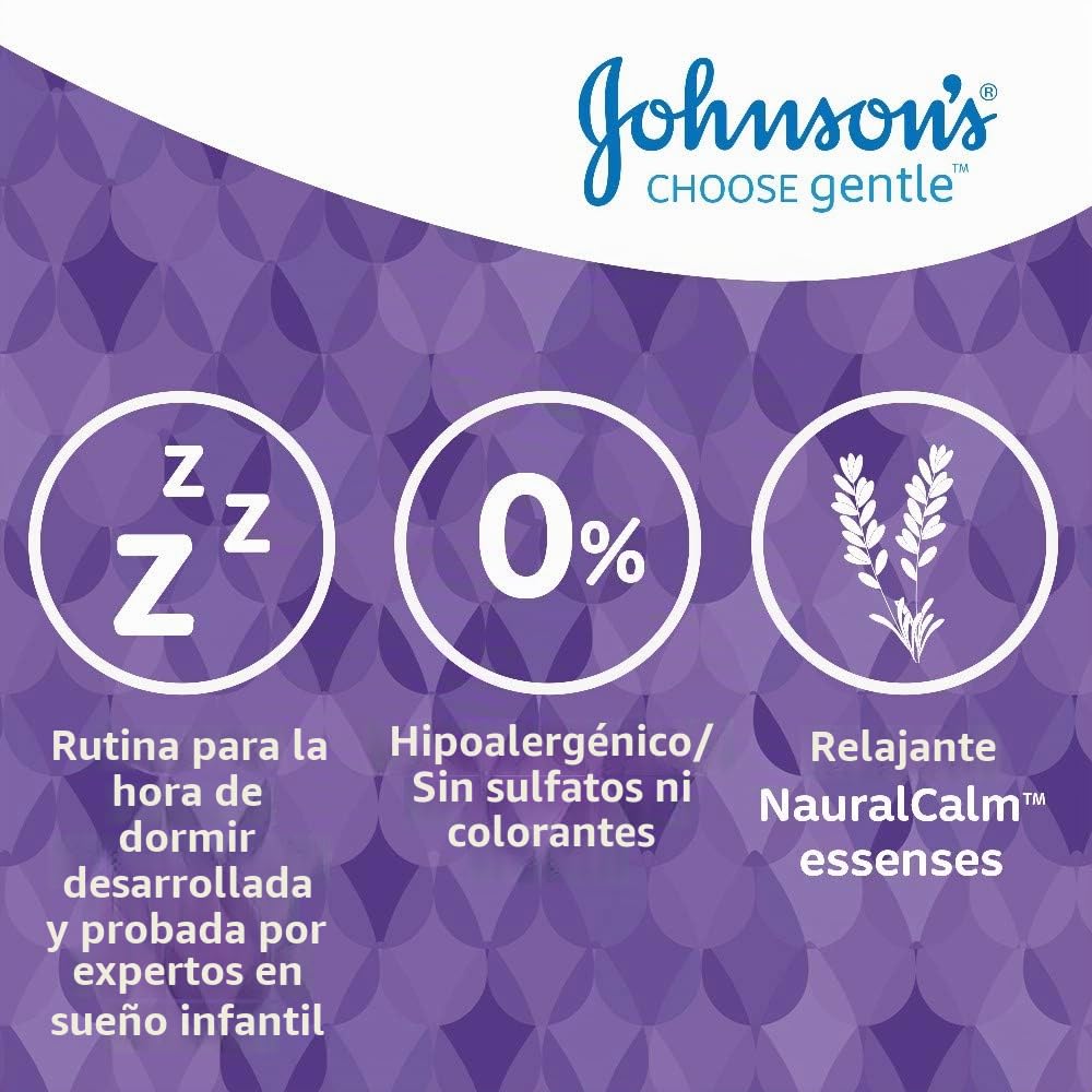 Johnson's Bedtime Bath Multipack, suave y suave para pieles delicadas y uso diario, enriquecido con esencias tranquilas naturales relajantes, 3 x 500 ml