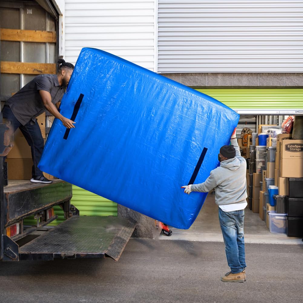 Gulrear Mattress Bags for Moving protector Queen Size Reusable Mattress Cover with Zippers & Carrying Handles Made moving heavy mattress Easier Moving Supplies Essentials Especially between apartments