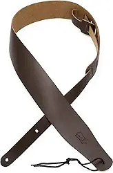 Levy's Leathers Alça de guitarra de couro ajustável de 6,8 cm
