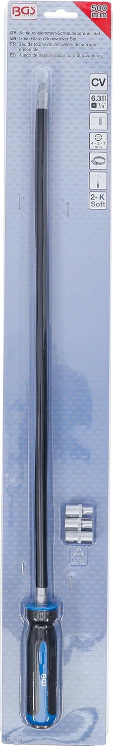 BGS 7824 Screwdriver for Hose Clamp, Flexible, 1 Piece
