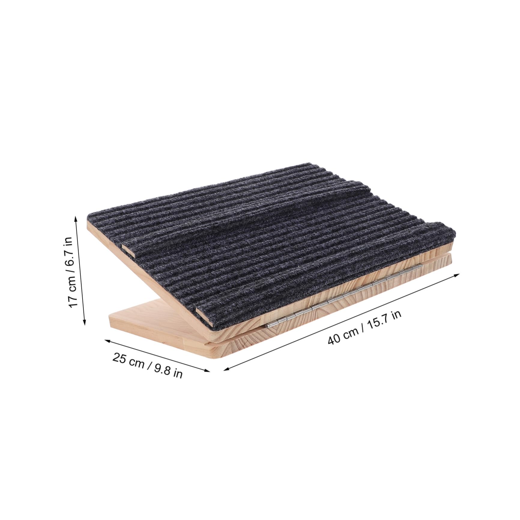 VICASKY Rampa Plegable para Perros Tracción Antideslizante, Madera Negra