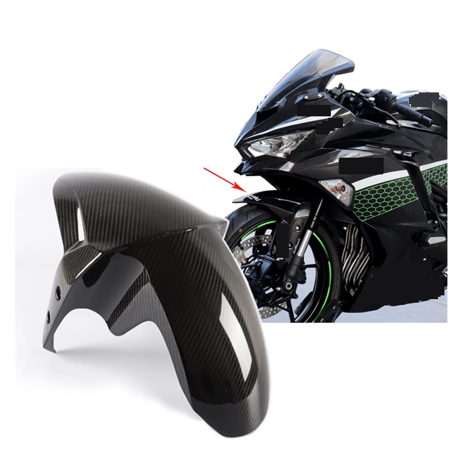 Amazon.com: ZX-25R 2020-2022 Motorcycle Accessories Front Fender