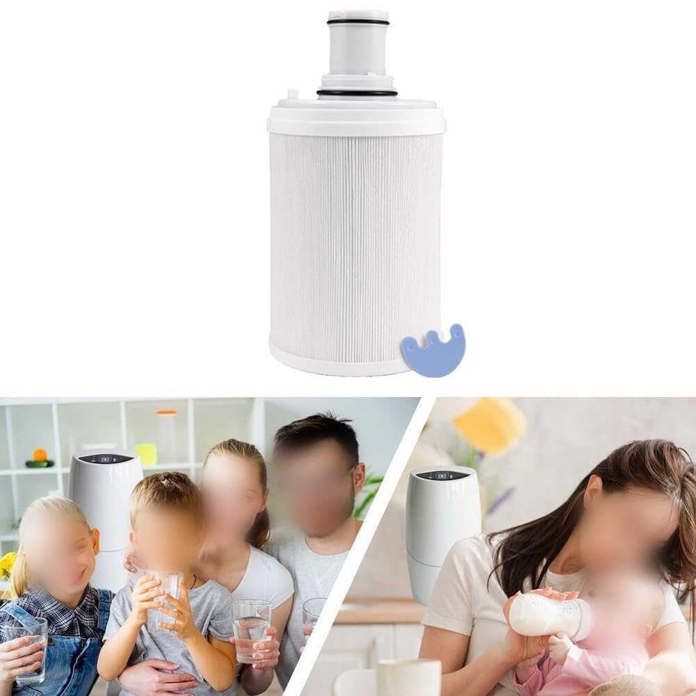 Wasserfilter Kartusche Ersatz für eSpring 100186M und 100188CH, HEPA Aktivkohle und Vlies für Präzisionsfiltration bis 0,2 Mikron, entfernt Rost, Sand und Verunreinigungen