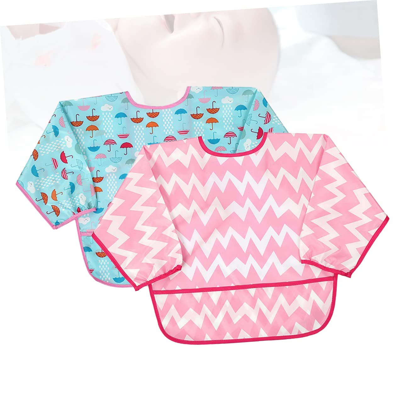 Toyvian 4 Pz grembiule da mangiare per bambini grembiule per bambini grembiule bambino bavaglini bavaglino pettorali grembiuli per bambini grembiuli da mangiare capi di abbigliamento