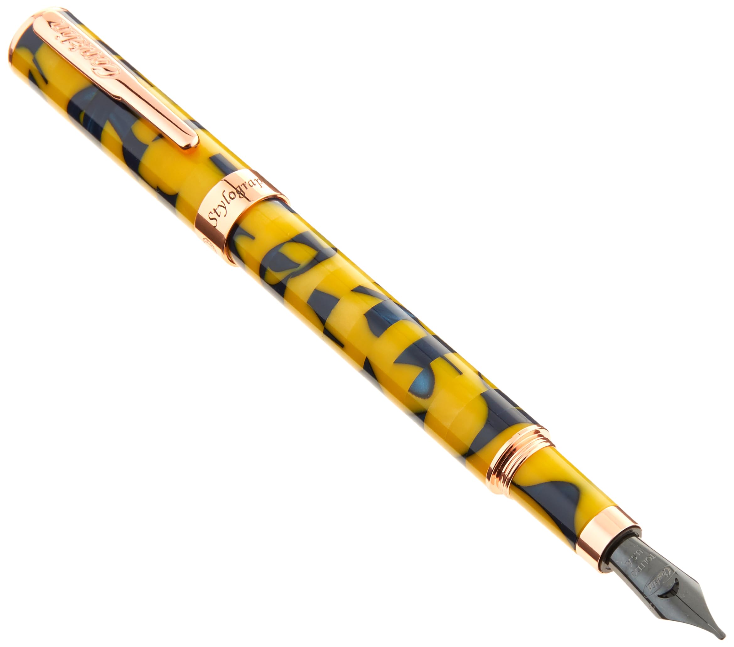 Stylograph Mosaic Fountain pen Yellow/Blue- S