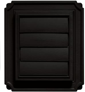Builders Edge 140137079002 Scalloped Exhaust Vent 002, Black