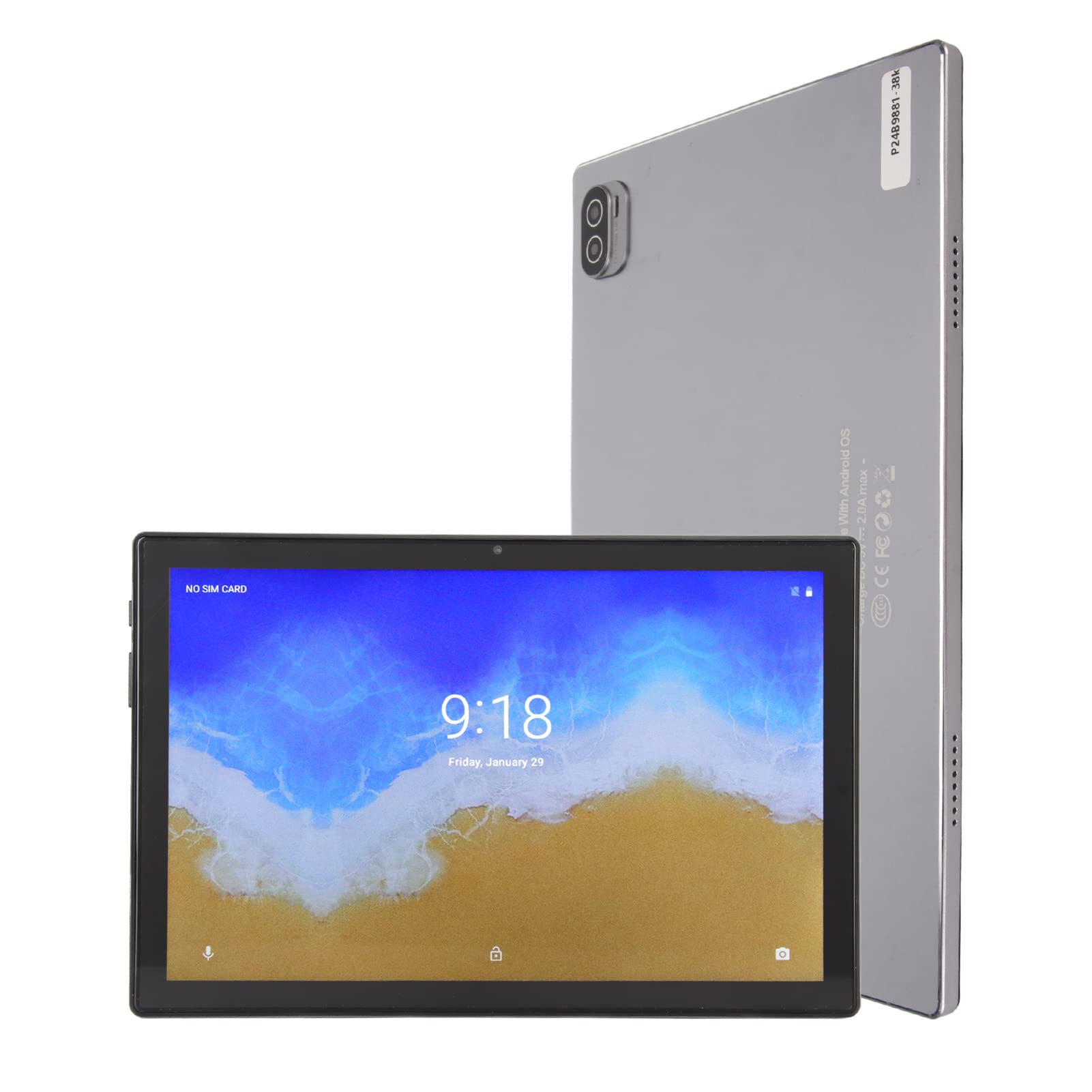 Tablet Android 15 De 10 Pulgadas - 18 GB RAM + 128 GB ROM, Octa-Core, WiFi 5, Batería 6000 MAh, Dual Cámara, Widevine L1 Para Netflix Y Prime