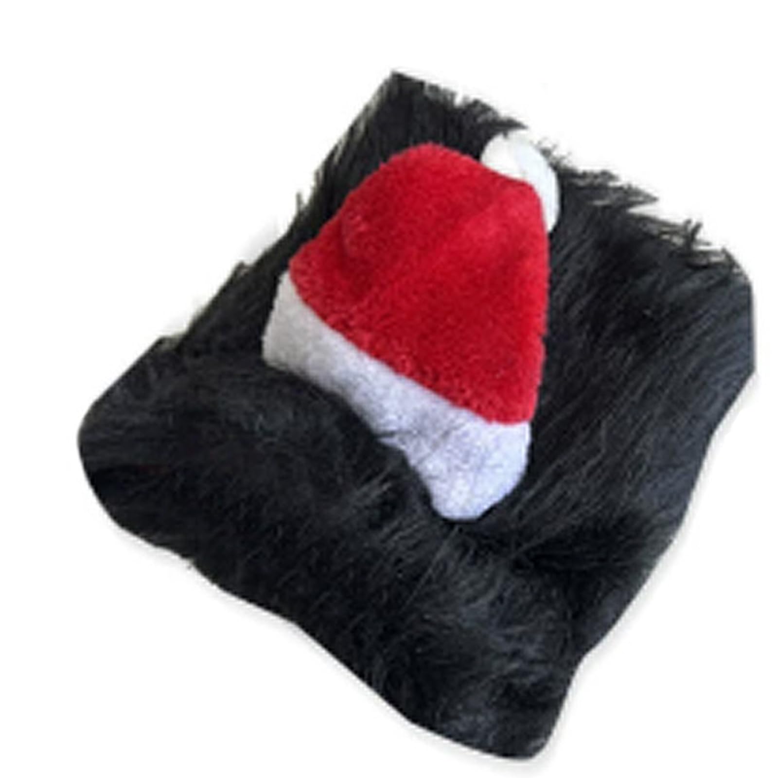 MICFENY Dog Christmas Costume Lions Wigs And Santa Hat For Holiday Parties Pet Dress Up