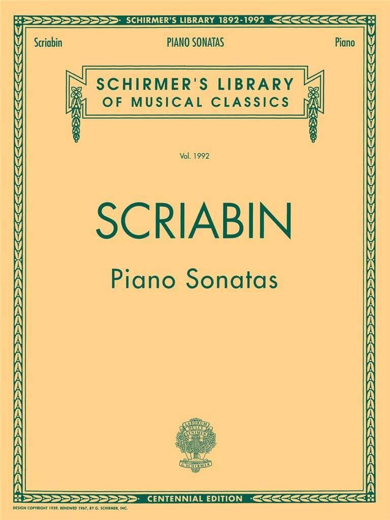 Piano Sonatas - Centennial Edition.: Schirmer Library of Classics Volume 1992 Piano Solo (Schirmer's Library of Musical Classics)