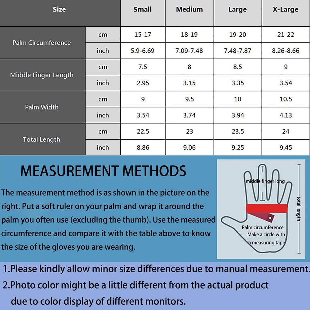 Zureto Cozy Season Gloves for Women Men, Thermal Winter Gloves Touchscreen Waterproof for Cold Weather Work Cycling Running Driving (Orange, Small)