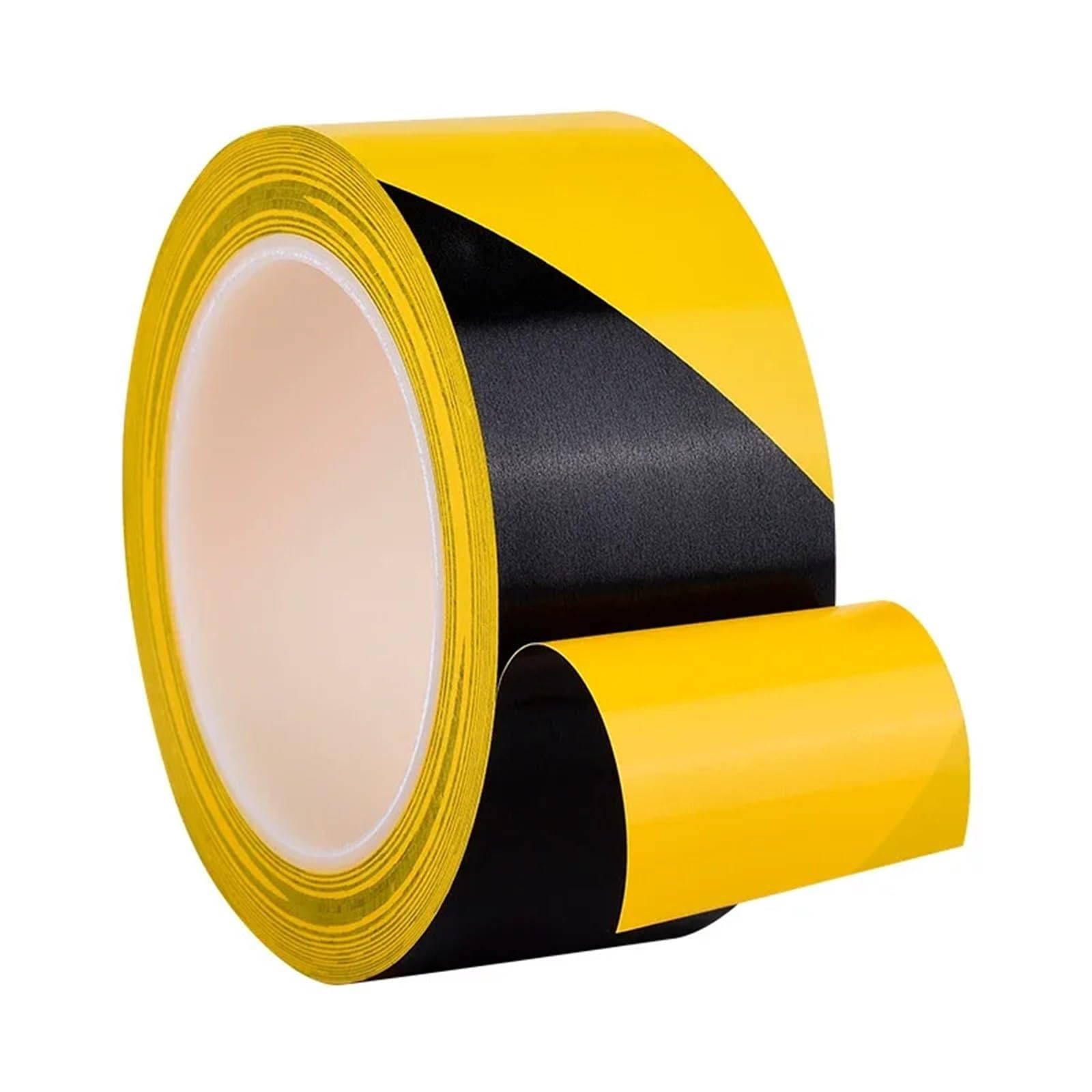 Taśma ostrzegawcza żółta, Samoprzylepna taśma ostrzegawcza z PVC, 33,0 m x 50 mm, wielokolorowa, opakowanie 2 szt(Yellow)