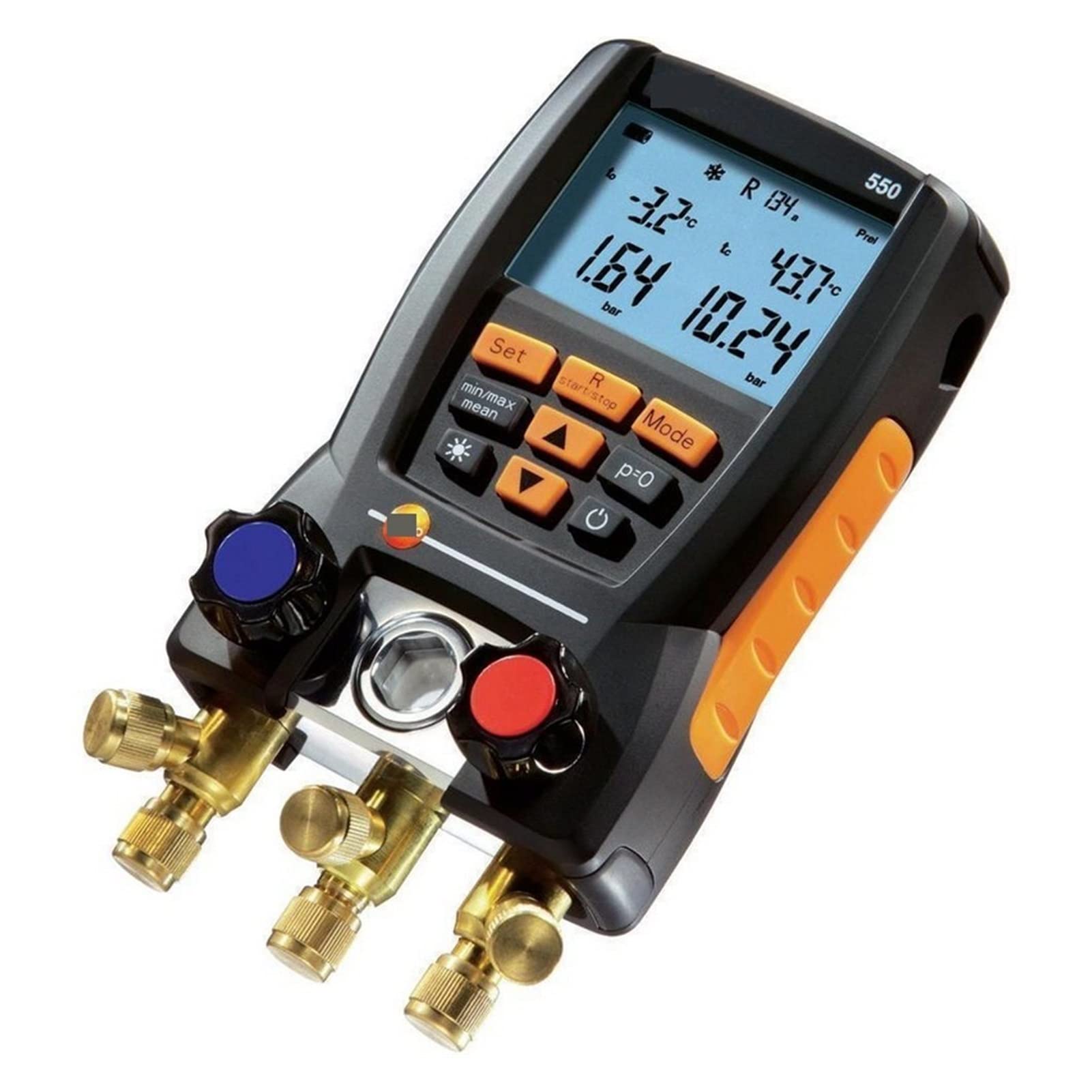 Aire Acondicionado Medidor de presión Refrigeración MEDICIÓN MANIFICACIÓN Abrazadera de refrigeración Capacidad de refrigeración con Abrazadera de Manguera(Testo 550S)
