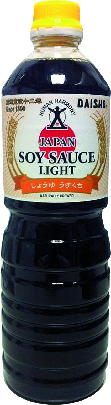 Daisho Sojasauce, hell (Usukuchi) PET - Flasche, natürlich gebraut (1 x 1 l)