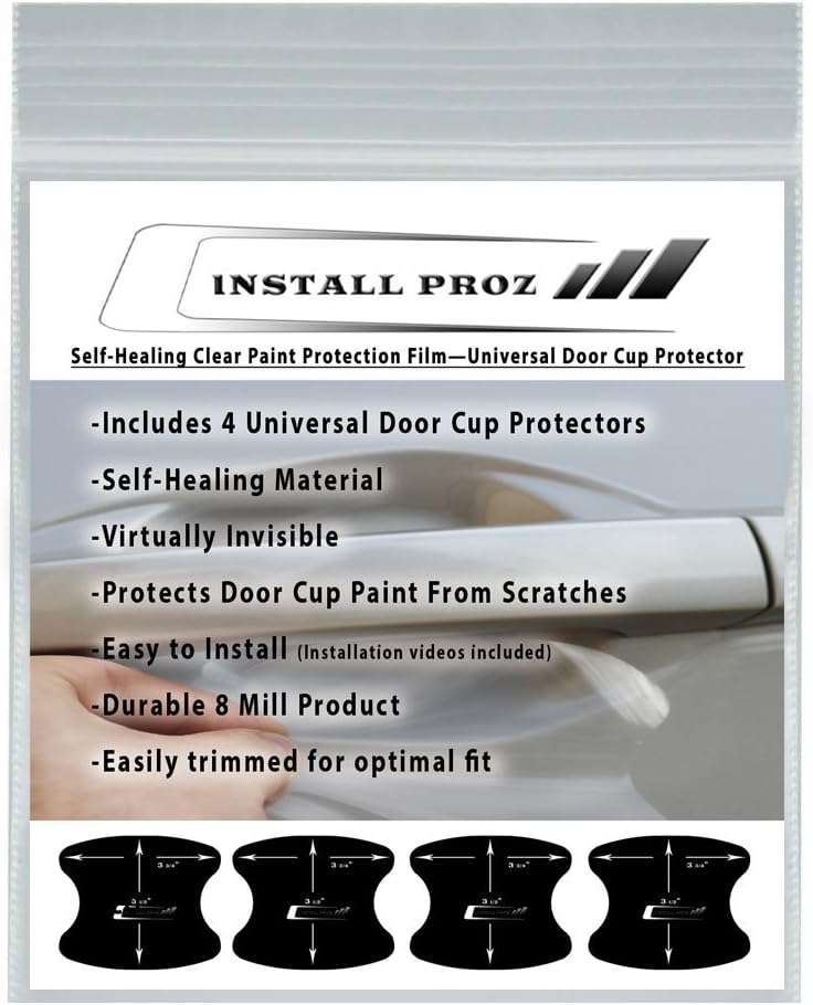 Self-Healing Clear Paint Protection Film (4 Door Cup Protectors)