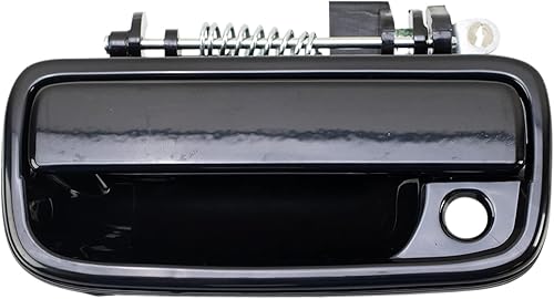 Miniatura 58 de TRQ Manija de la puerta exterior trasera izquierda del lado del conductor negra compatible con Honda Civic 2001-2005