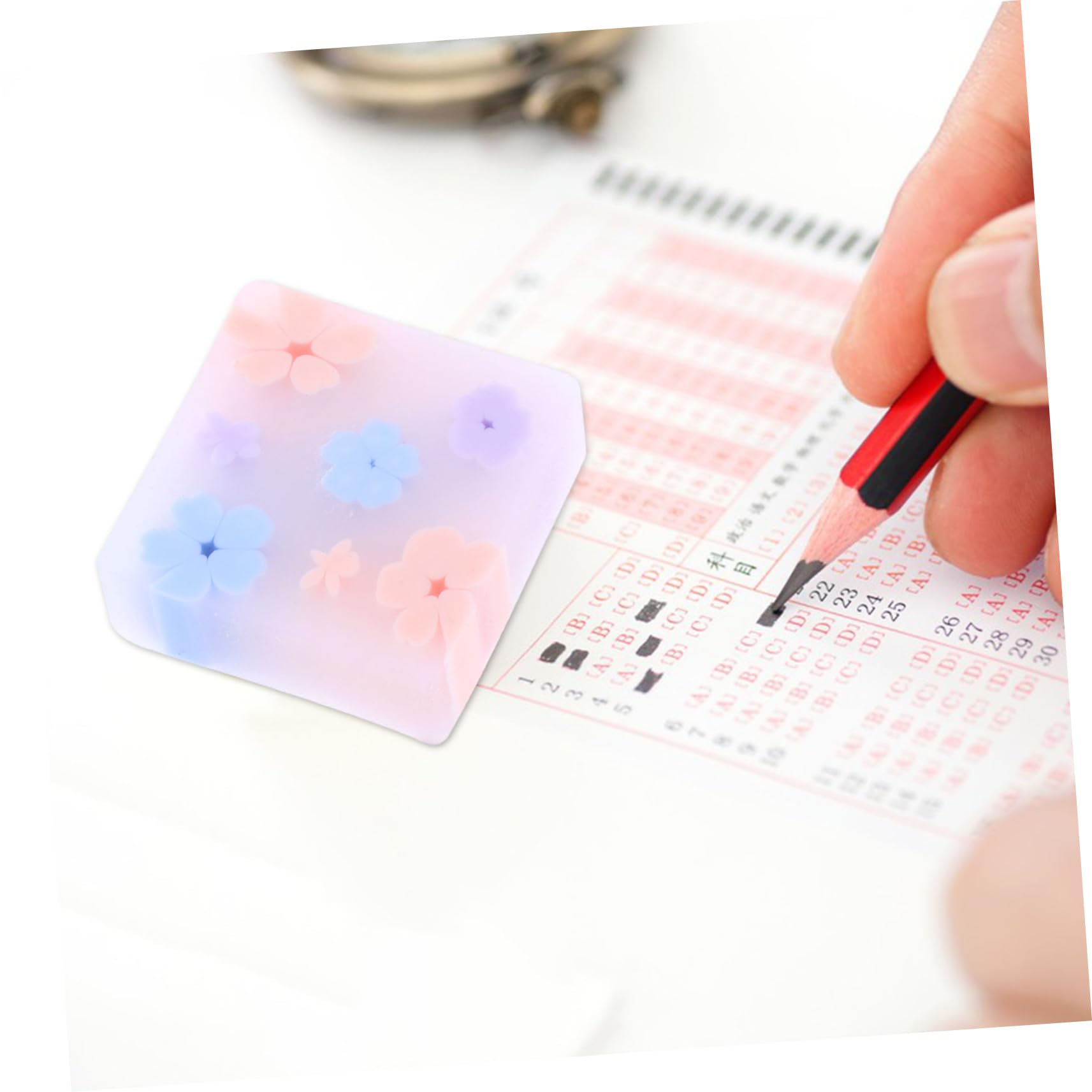 ARTIBETTER 3 Set Gelia Eraser Gomme Da Cancellare Scuola Carino Matita Premi in Aula Cancella Cartone Animato Studiare Gomme Gomma Elettrica Professionale Kawaii Eraser 32 Pezzi*3