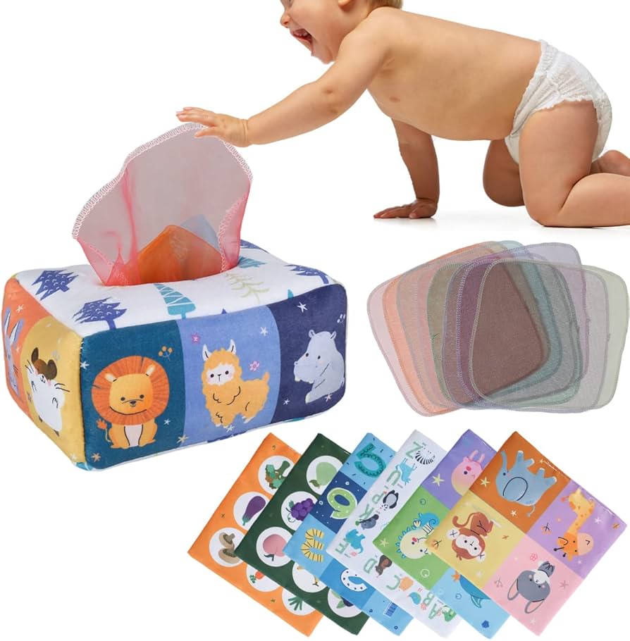 Amazon.co.jp: ベビーティッシュボックスおもちゃ 柔らかい かわいい