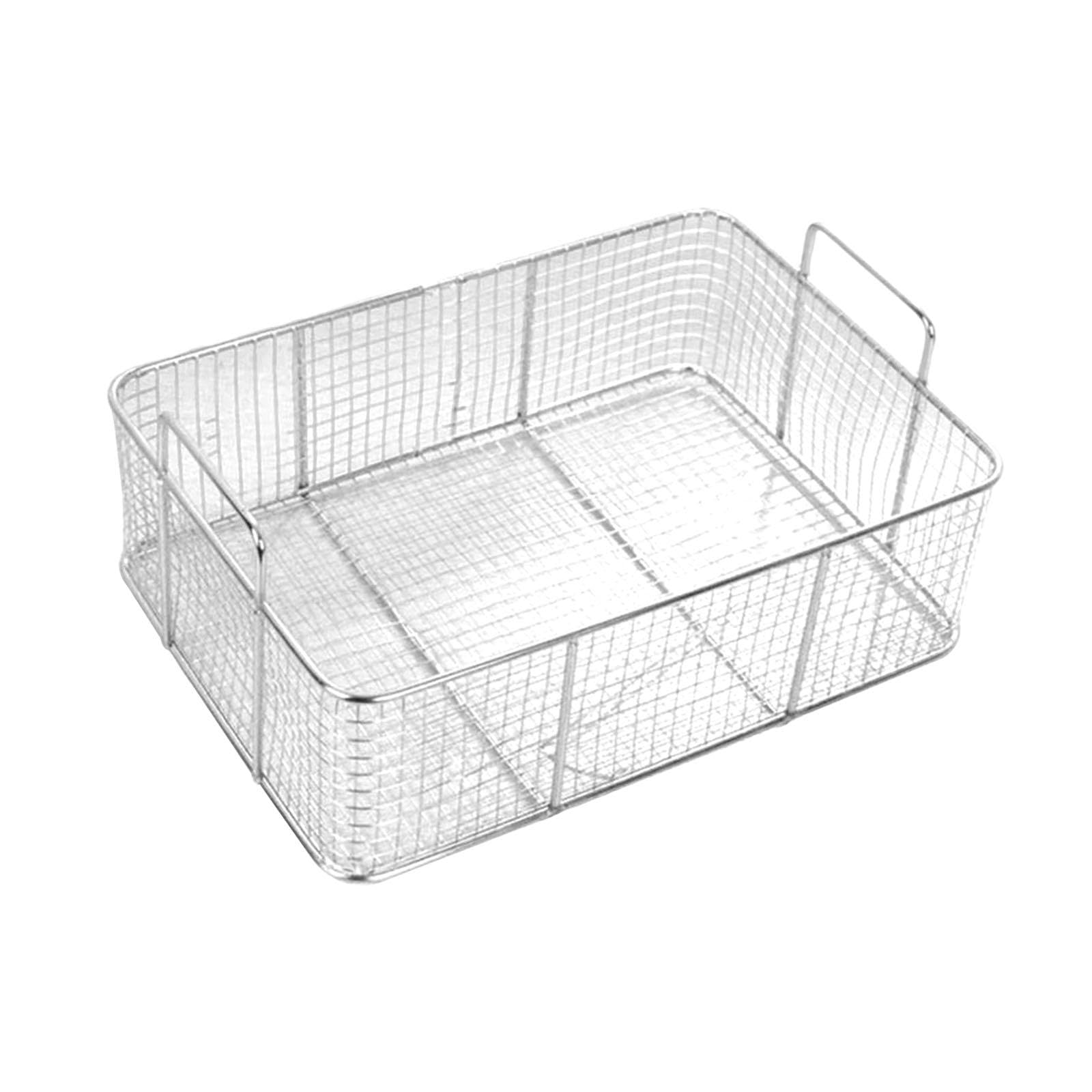 Cesta Coladora de Acero Inoxidable para Freír, Utensilio de Cocina con para Aceite Y Agua Caliente, Apta para Uso Comercial Y Doméstico.