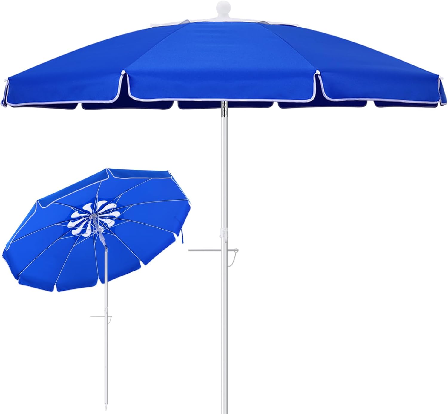 Petal Beach Umbrella 6.5ft Ventilation Sun Shelter UV Protection